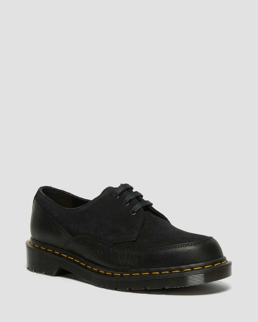 Dr. Martens 1461Guard Lær + Suede Snøresko Herre Svart [7863WIUGN]